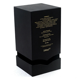 Black Base and Lid Velvet Perfume Box